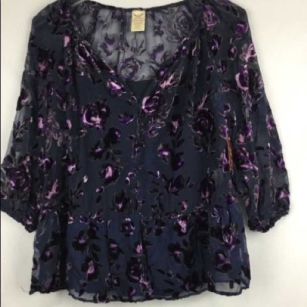 Faded Glory Women’s Velvet  Blouse